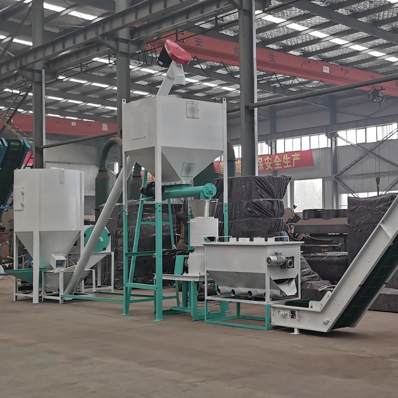 Fabrieksvoorziening Kip/dier/koeienvoer Pelletmachine Productielijn 1 ton 2 ton