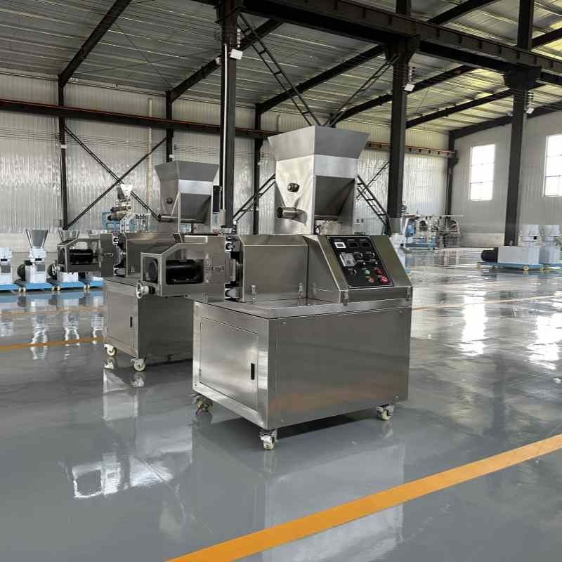 voer voor katten en honden, feed extruder, voedselproductiemachine, gepofte maissnacks