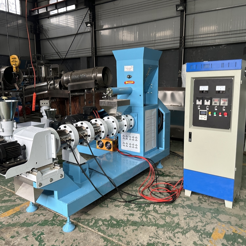 Hondenvoer Extrusie Productielijn Machines Drijvend Visvoer Productielijn Voor Tilapia Visvoer