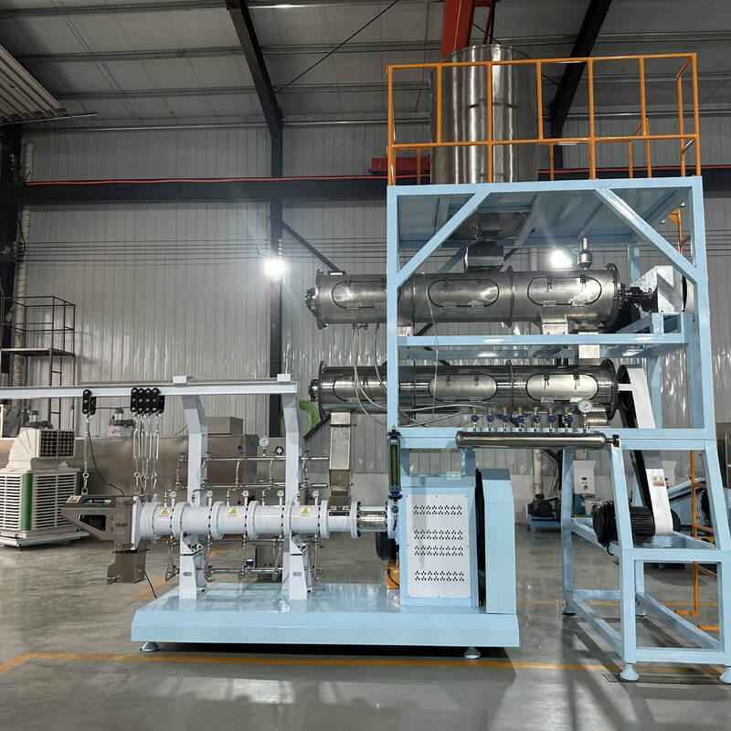 Multifunktioneel enkelvoudig tweeschroefvoer-extrusielijn 500 kg/H-10T/H Capaciteit voor de productie van visvoeders en diervoeders met constructie uit roestvrij staal