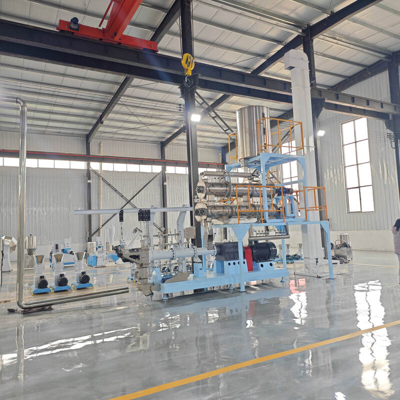 Multifunktioneel enkelvoudig tweeschroefvoer-extrusielijn 500 kg/H-10T/H Capaciteit voor de productie van visvoeders en diervoeders met constructie uit roestvrij staal