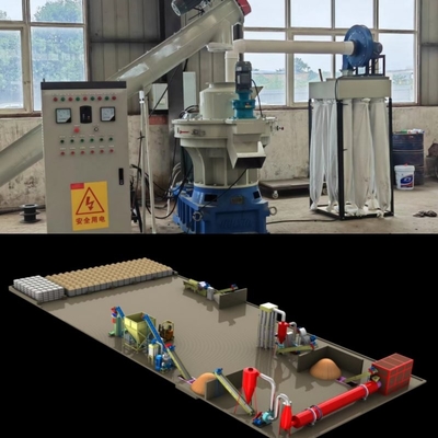 800kg Wood Pellet Production Line 1 Ton Biomass Heating Pellet Machine