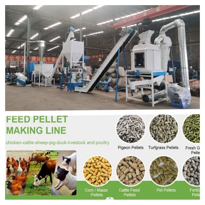 Volledig automatische 112mm 2 ton van de Voerkorrel de Productielijn met Ce-certificaat