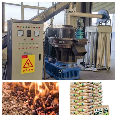 2-3tph Ring Die Pellet Machine Whole-de Productielijn van de Biomassakorrel met Ce