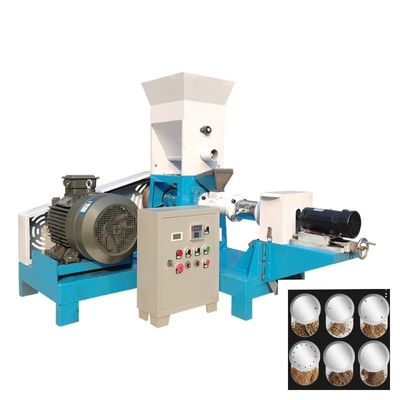 200-250 kg/h Elektrische droge visvoer extruder met 6 vormen