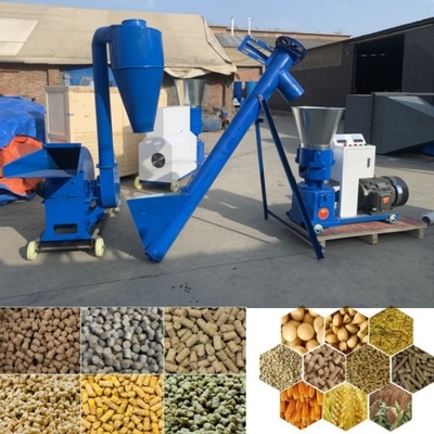 100-1200kg/H van de de Maker Vlakke Matrijs van de Dierenvoerkorrel de Korrelmolen 112mm Definitieve Korrelgrootte