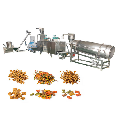 100-500Kg/H van de de Korrelmachine van het huisdierenvoer het Roestvrije staal van de de Hondevoerproductielijn