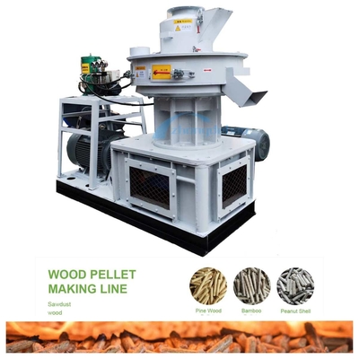 450 modelleer Wood Pellet Mill-Machine 1000kg/H Verticaal Ring Die Pellet Mill Biomass