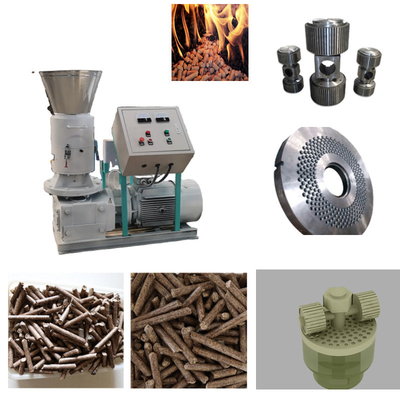 Peanut Shell Shaving Pellet Mill Hout Zaagsel Rijst Husk 220V/380V 55kw