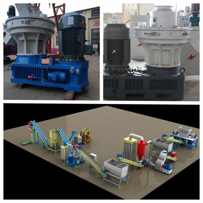De korrels planten 12mm Verticale Ring Die Pellet Machine Hardwood de Rijstschil van de Korrelmolen