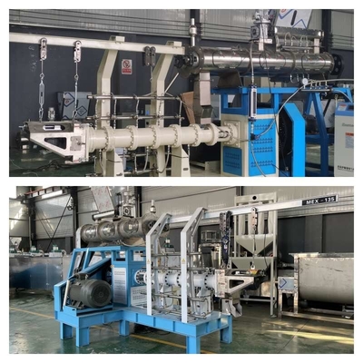 Koolstofstaal de Droge Type van de de Extruder Enige Schroef van het Vissenvoer Machines van de de Hondevoerextruder