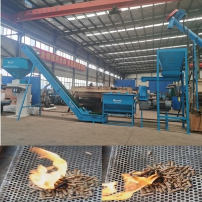 Heating Biomass Pellet Production Line 30mm Biomass Wood Pellet Machine