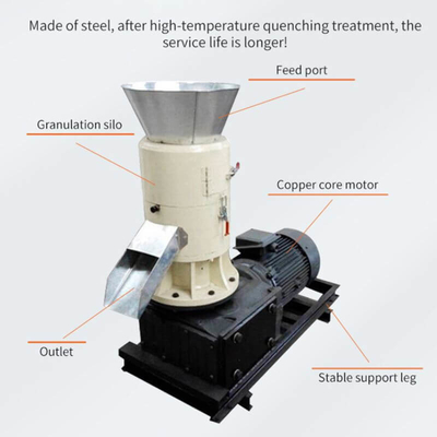 Verstelbare 12 mm Houtpellet Mill Houtpellet Machine Biomassa Pellet Mill Lijn