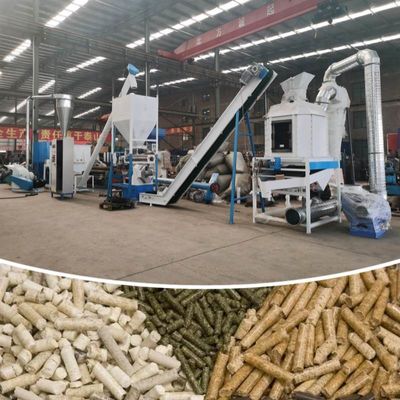 0.5-30 ton/uur Lijn voor de productie van pellets voor diervoeders met ringgranenpelletfabriek