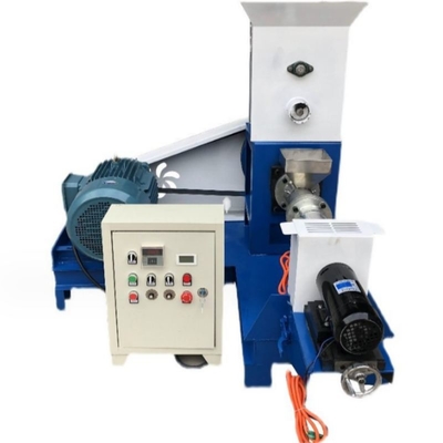 Koolstofstaal visvoer extruder garnalen vogel voedsel pellet machine hond voedsel machine schroef voer extruder aangepaste kleur