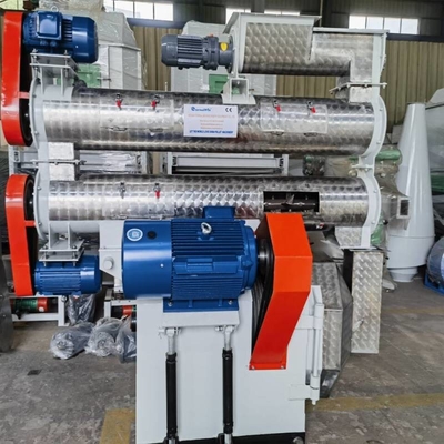 HKJ-250 met enkel conditioner Voederpelletmeulen voor pluimvee Pelletmeulmachine Ring Die Feed Pellet Machine