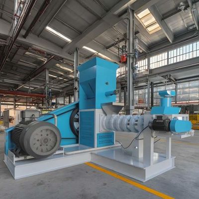 Eenvoudige dubbelschroef Snask Food Extruder Machine voor visvoer betaalbaar