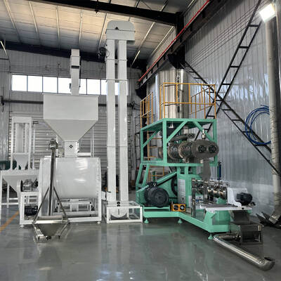 Multifunktioneel enkelvoudig tweeschroefvoer-extrusielijn 500 kg/H-10T/H Capaciteit voor de productie van visvoeders en diervoeders met constructie uit roestvrij staal
