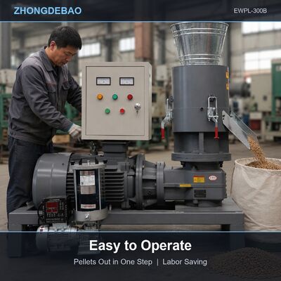 Compact Flat Die Hout Pellet Machine Huishoudelijke Sawdust Pellet Maker Voor DIY brandstof Met elektrische motor En eenvoudig ontwerp