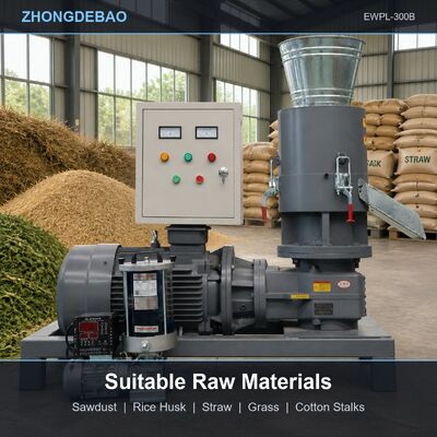 Flat Die Wood Pellet Machine voor Gras Alfalfa en stro Biomassa Pellet Productie met hoge compressie verhouding Die